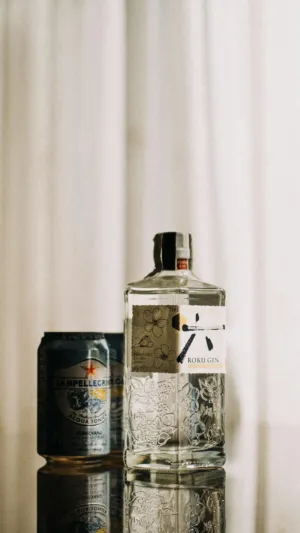 Roku Gin And Sanpellegrino Can