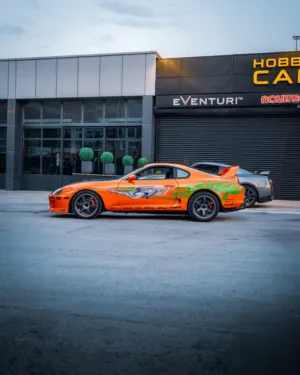 Orange And Green Car
