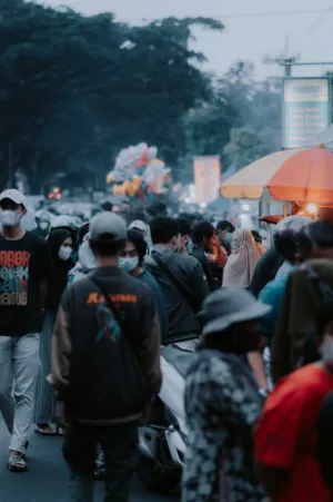 Crowded Street Scene