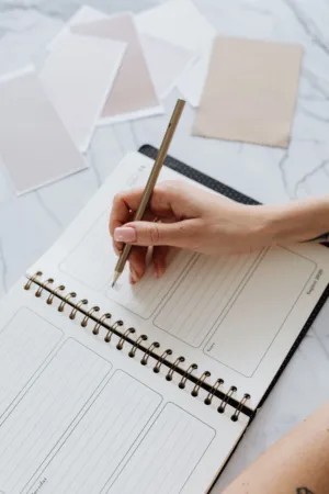 Handwriting In A Planner