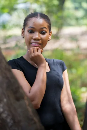 Black T-Shirt Model