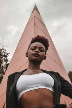 Pink Pyramid Portrait