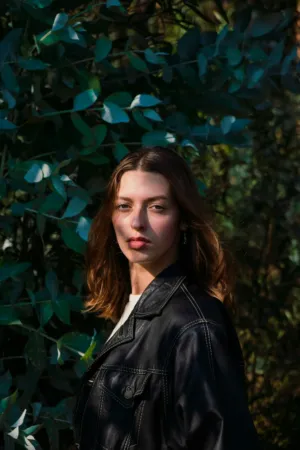 Leather Jacket Model
