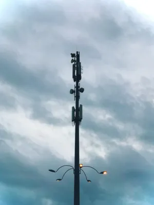 Cell Tower Silhouette