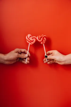 Heart-Shaped Lollipops