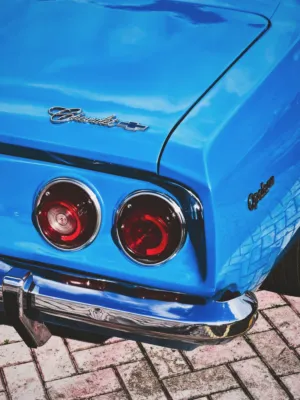 Classic Blue Chevrolet Car