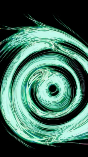 Green Swirl Art