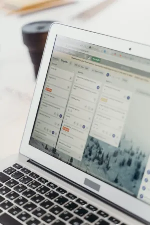 Project Management On Laptop
