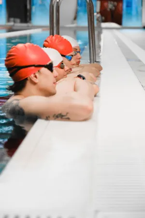 Swimmers At The Pool