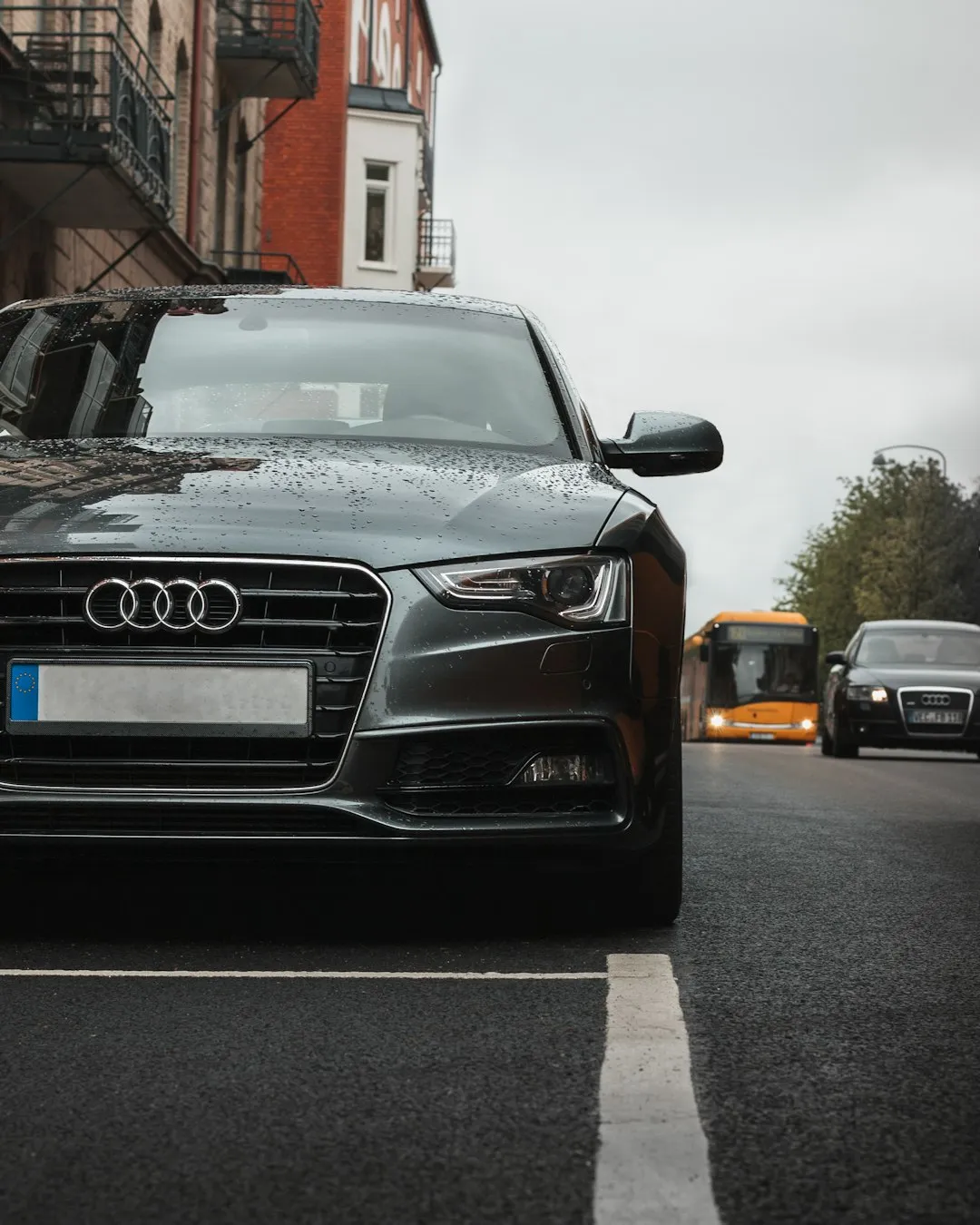 Audi Car On City Street