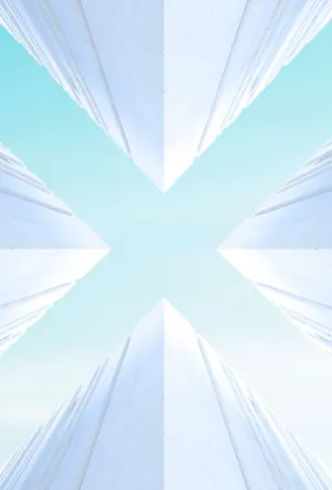 Symmetrical White Buildings