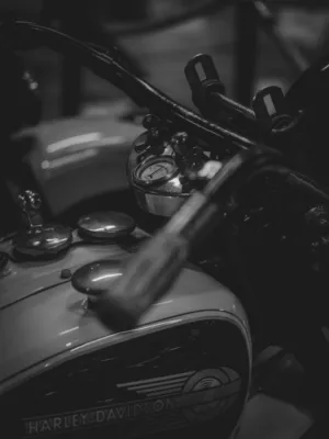 Harley Davidson Motorcycle Close-Up