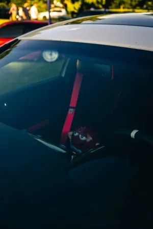 Red M&M'S Candy In Car
