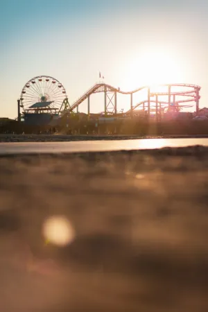 Sunset At Santa Monica Pier