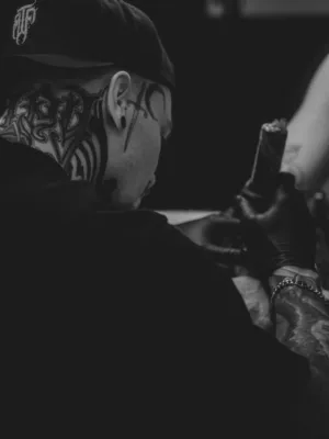 Tattoo Artist At Work
