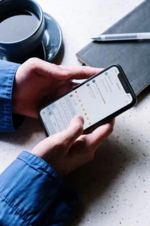 Person Using Smartphone