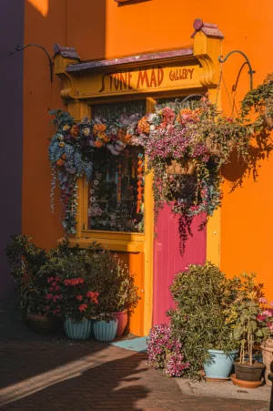 Colorful Gallery Entrance