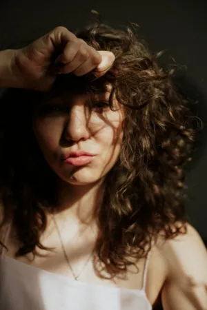 Curly Hair Portrait