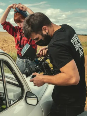 Film Crew On Location