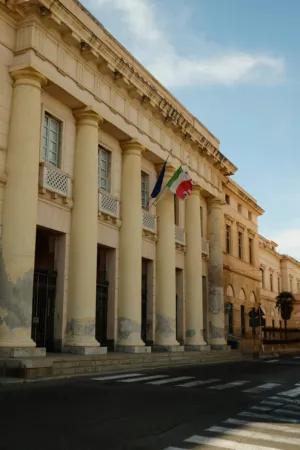 Historic Building With Columns