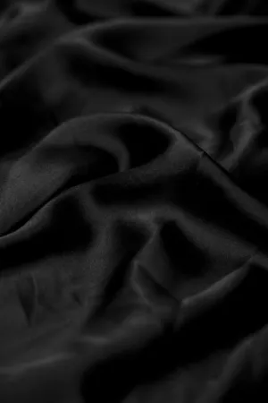 Black Satin Fabric