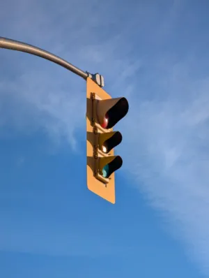 Traffic Light Against Sky