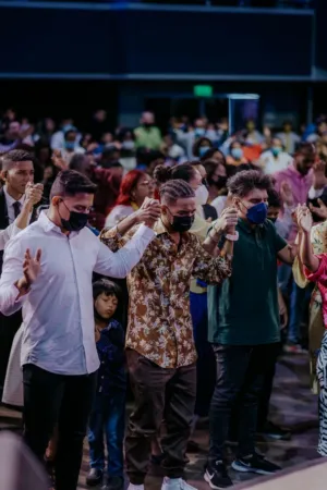 Crowd Praying