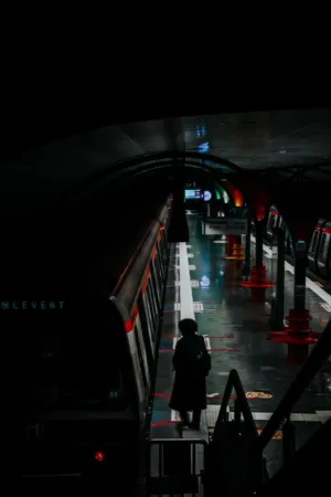 Subway Station Silhouette