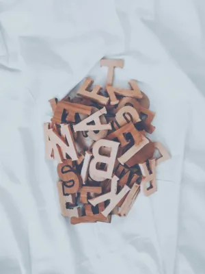 Wooden Alphabet Letters