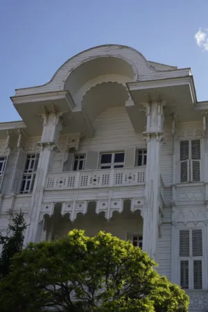 White Wooden Mansion