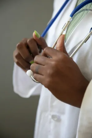 Medical Professional With Stethoscope