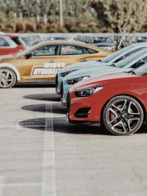 Colorful Car Lineup