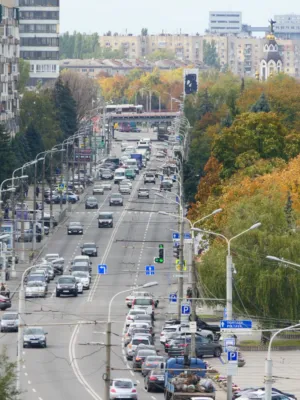 Cityscape With Traffic