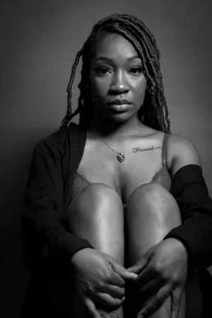 Black And White Portrait