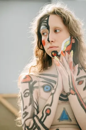 Abstract Art Body Painting