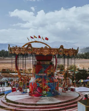 Colorful Carnival Ride