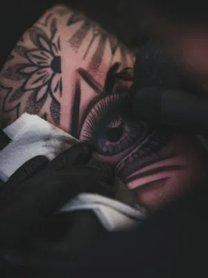 Tattoo Artist At Work