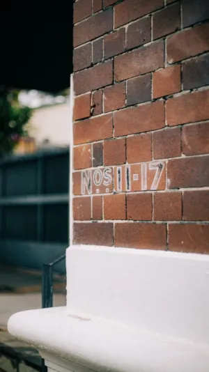 Brick Wall With Numbering