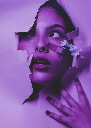 Torn Paper Portrait