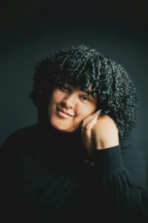 Curly Hair Portrait