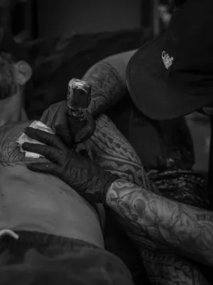 Tattoo Artist At Work