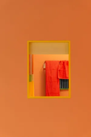 Colorful Bathroom Reflection