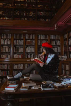Reading In A Library