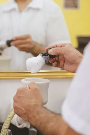 Shaving Cream Application