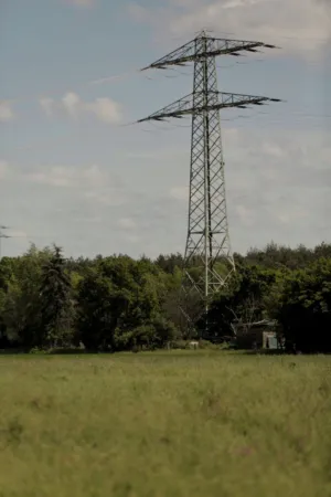 Electric Tower In The Countryside