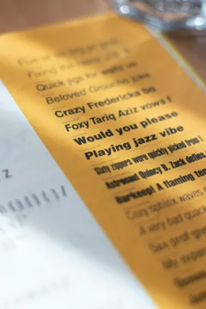 Jazz Menu