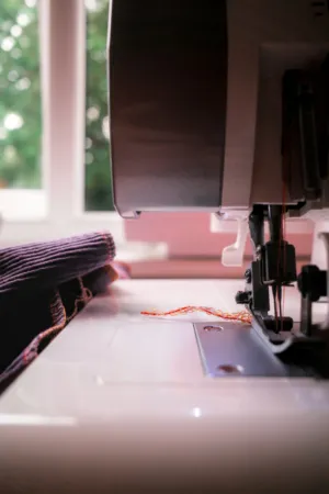 Sewing Machine In Action