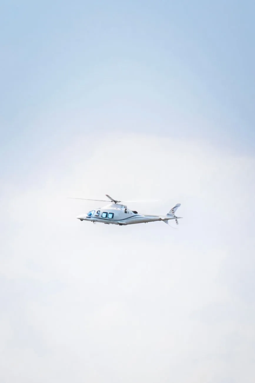 Helicopter In Flight