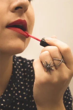 Applying Lipstick