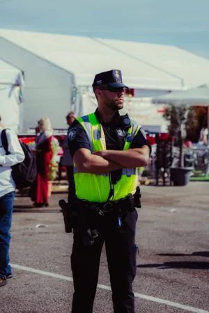 Police Officer At Event